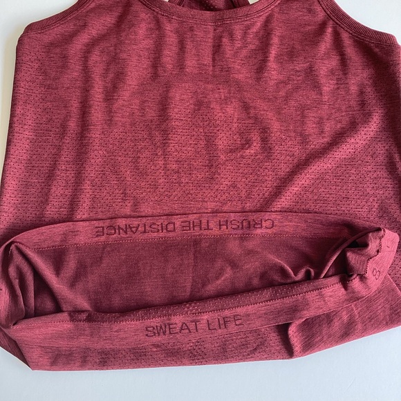 Lululemon Swiftly Tech Racerback Tank Garnet Size 8 - Picture 3 of 6